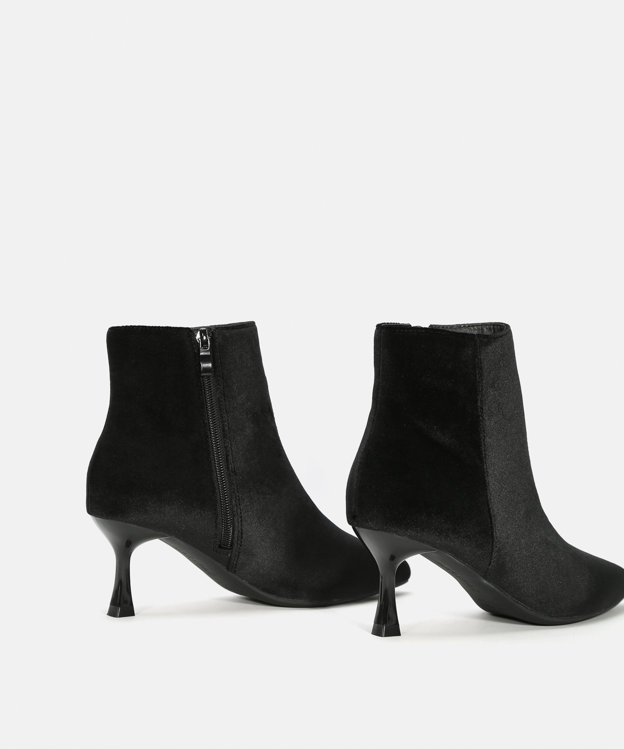 Botines tacón fino terciopelo image number null